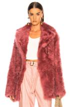 Sies Marjan Pippa Shearling Peacoat In Pink