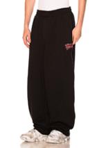 Vetements Large Heavy Sweatpants In Black