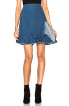 J.w. Anderson Ruffle Hem Skirt In Blue