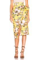 Silvia Tcherassi Guzmania Skirt In Yellow,floral