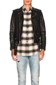 John Elliott Blackmeans Rider's Jacket In Black