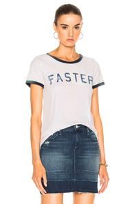 Mother Itty Bitty Goodie Goodie Ringer Tee In White