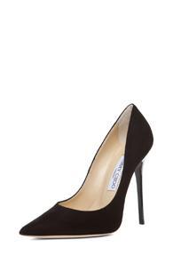 Jimmy Choo Anouk Suede Pump In Black