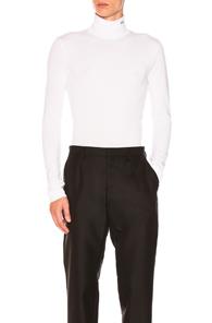 Calvin Klein 205w39nyc Interlock Jersey Turtleneck In White