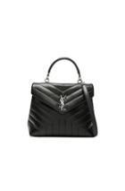 Saint Laurent Monogramme Loulou Top Handle Bag In Black