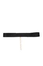 Bartoli Thin Satin Choker In Black