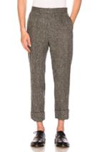 Thom Browne Classic Backstrap Herringbone Tweed Trousers In Gray