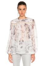 Zimmermann Havoc Picot Top In Floral,white