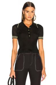 Acne Studios Shanita Top In Black,green