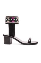 Isabel Marant Joss Embroidery Sandals In Black