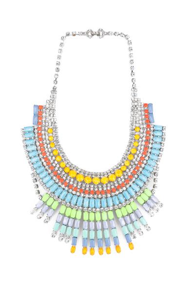 Tom Binns Soft Power Necklace In Orange,metallics