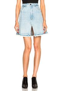 Alexander Wang Mini Skirt In Blue