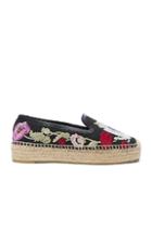 Alexander Mcqueen Tessu Espadrilles In Black,floral