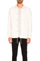 Adidas By Wings + Horns Linen Coach Jacket In White