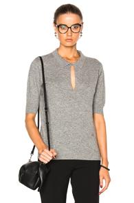 Toteme Rhones Short Sleeve Sweater In Gray