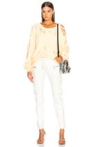 Unravel Distressed Oversized Sweater In Orange