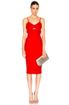 Victoria Beckham Matte Crepe Cami Dress In Red
