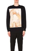 3.1 Phillip Lim Raven Spirit Animal Long Sleeve T-shirt In Black