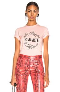 Rodarte Radarte Emblem Tee In Pink