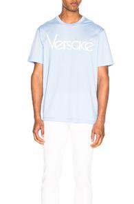Versace '89 Logo Tee In Blue