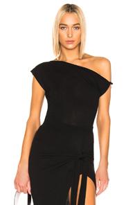 Jacquemus Alba Top In Black