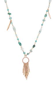 Isabel Marant Jacques Necklace In Metallics,blue