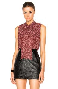 Alexis Louis Top In Red,floral