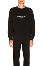 Givenchy Logo Raglan Sweatshirt In Black
