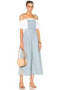 Ulla Johnson Rosina Overalls In Blue,stripes,white