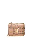 Valentino Rockstud Rolling Bag In Neutrals
