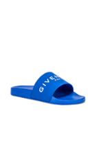 Givenchy Slide Sandals In Blue