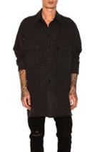 Faith Connexion Strass Twill Shirt In Black