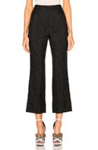 Erdem Stretch Jacquard Verity Trousers In Black