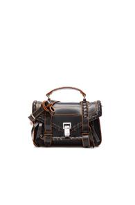 Proenza Schouler Tiny Ps1 Whipstitch Leather In Black
