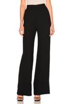 Brandon Maxwell Wide Cuff Pant In Black