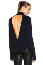 Dion Lee Loop Back Skivvy Sweater In Blue