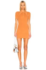 Joostricot Polo Dress In Orange