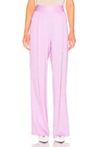 Michelle Mason Wise Leg Trouser In Purple