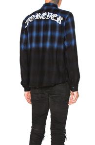 Amiri Fade Out Forever Plaid In Black,blue,plaid
