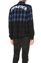 Amiri Fade Out Forever Plaid In Black,blue,plaid