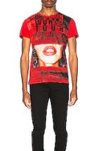Balmain Printed T-shirt In Novelty,red