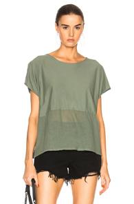 Raquel Allegra Pop Over Top In Green