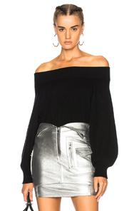 Rta Nino Off The Shoulder Top In Black