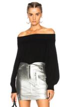 Rta Nino Off The Shoulder Top In Black