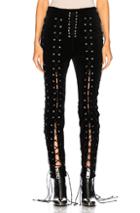 Unravel Lace Up Pants In Black