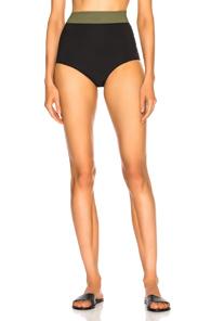 Flagpole Arden High Rise Bikini Bottom In Black