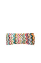 Missoni Mare Head Wrap In Blue,pink,abstract