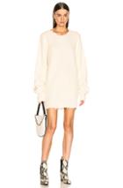 Unravel Waffle Oversize Dress In White