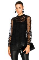 Needle & Thread Shadow Blouse In Black
