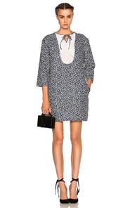 A.p.c. Doria Dress In Blue,floral
